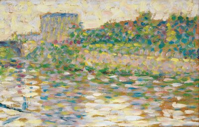The Seine at Courbevoie by Georges Seurat